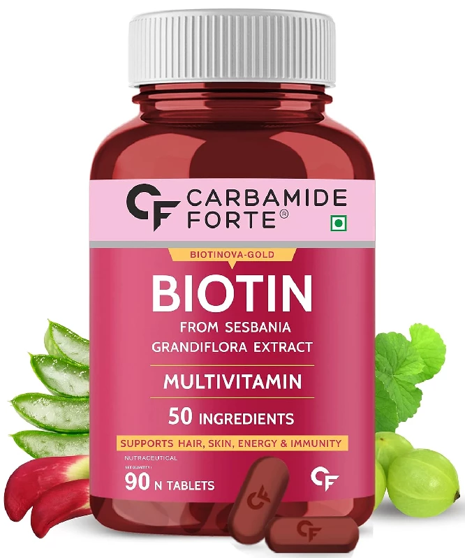 Carbamide Forte Biotin Supplement with 50 Multivitamin Ingredients for Women & Men